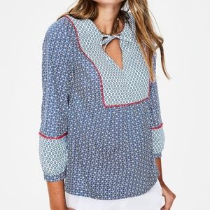 BODEN Cotton Print Cora Top